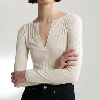 Spring 2020 temperament pullover ultra-thin half-open collar slim sweater women's sweater
Spring 2020 temperament pullover ultra-thin half-open collar slim sweater women's sweater