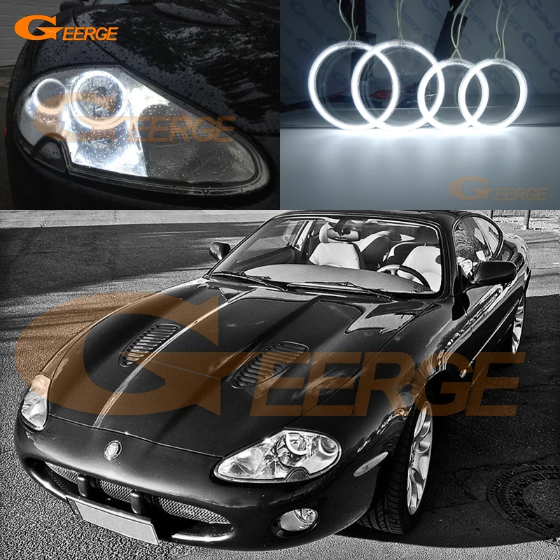 Для Jaguar XK8 XKR X100 1996 2006 отличный 4 шт. ультра яркий CCFL ангельские глазки Halo кольца