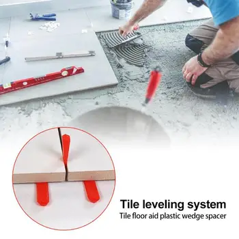 100pcs set Mini Level Wedges Tile Spacers for Flooring Wall Tile Leveling Device Mainly Use for Laying Wall Tiles Paving Tile
100pcs set Mini Level Wedges Tile Spacers for Flooring Wall Tile Leveling Device Mainly Use for Laying Wall Tiles Paving Tile