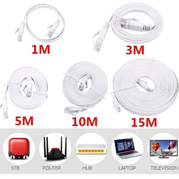 CAT6e Flat Network Cable Laptop Ethernet Cable RJ45 LAN Cord PC Wire Computer Line 0.5m 1m 2m 3m 5m 10m 15m Hot Drop Shipping
CAT6e Flat Network Cable Laptop Ethernet Cable RJ45 LAN Cord PC Wire Computer Line 0.5m 1m 2m 3m 5m 10m 15m Hot Drop Shipping