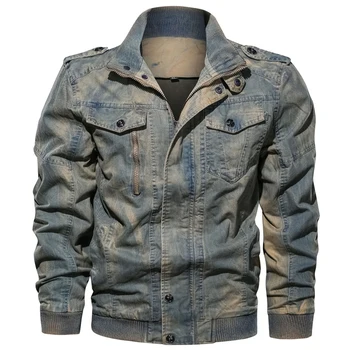 Retro Military Jacket Men Pop Spring Autumn Windbreaker Bomber Denim Jackets Plus Size 6XL Chaqueta Hombre Male VogueCoats
Retro Military Jacket Men Pop Spring Autumn Windbreaker Bomber Denim Jackets Plus Size 6XL Chaqueta Hombre Male VogueCoats
