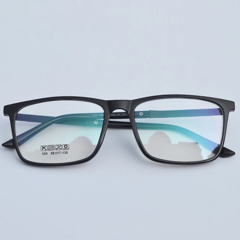 Фото Мужские прямоугольные очки для близорукости -1 0 ~-6 с желтыми пружинными петлями | Мужские очки для чтения (1005002308944399)
