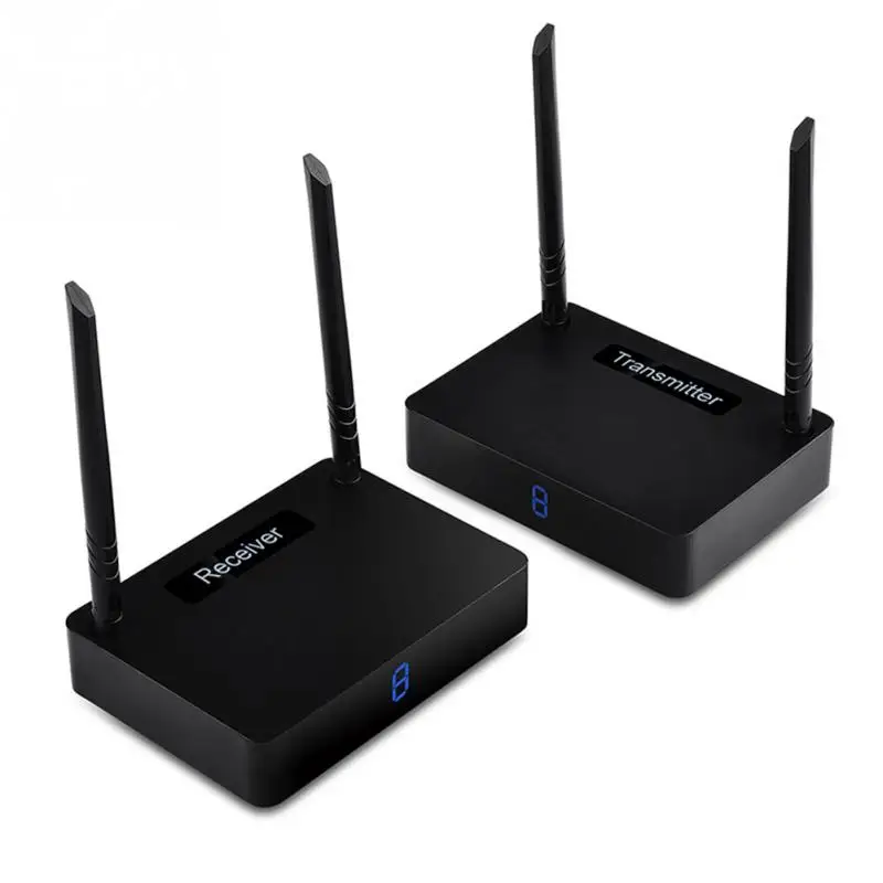 

HD585 Wireless Hdmi Transmitter Receiver Video 5.8 Ghz 350m AV Sender Extender Set-Top Box Sharing With IR Remote Cable(UK Plug)