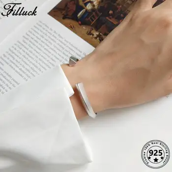 Filluck 925 Sterling Silver Frosted Opening Bangles Jewelry Silver Triangular Prism Bangles For Women Personality Simple
Filluck 925 Sterling Silver Frosted Opening Bangles Jewelry Silver Triangular Prism Bangles For Women Personality Simple
