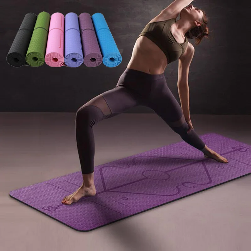 1830*610*6mm TPE Yoga Mat with Position Line Non Slip Carpet Mat For Beginner Environmental Fitness Gymnastics Mats
1830*610*6mm TPE Yoga Mat with Position Line Non Slip Carpet Mat For Beginner Environmental Fitness Gymnastics Mats