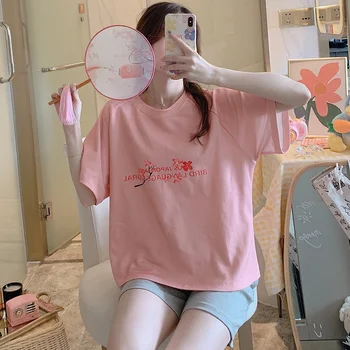 2020 Summer Short Sleeve Thin Cartoon Print Cute Sleepwear Girl Pijamas Mujer Leisure Homewear Women Hot Sale Women Pajamas Sets
2020 Summer Short Sleeve Thin Cartoon Print Cute Sleepwear Girl Pijamas Mujer Leisure Homewear Women Hot Sale Women Pajamas Sets