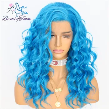 BeautyTown Short Wavy Blue Heat Resistant Hair Beauty Blogger Drag Queen Daily Makeup Synthetic Lace Front Wedding Party Wigs
BeautyTown Short Wavy Blue Heat Resistant Hair Beauty Blogger Drag Queen Daily Makeup Synthetic Lace Front Wedding Party Wigs