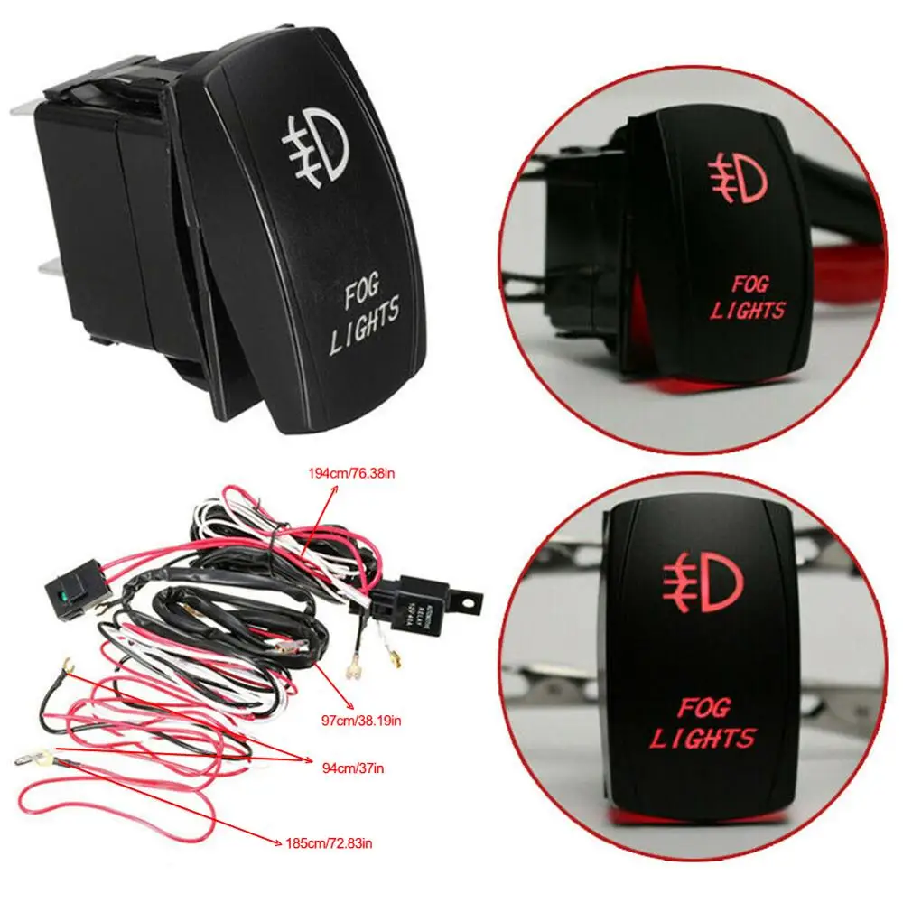 Universal Wiring Harness 12V 40A Relay Blue LED Fog Light Driving Lamp Wiring Harness Fuse Switch For Cars Truck Motorcycle
Universal Wiring Harness 12V 40A Relay Blue LED Fog Light Driving Lamp Wiring Harness Fuse Switch For Cars Truck Motorcycle