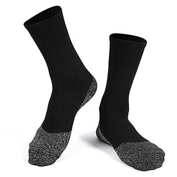 Socks Winter Insulation Skiing Outdoor Long Warm Aluminized Fiber Black Sports 35 Degree Below 
Socks Winter Insulation Skiing Outdoor Long Warm Aluminized Fiber Black Sports 35 Degree Below