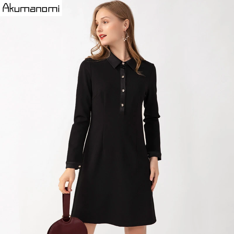 Autumn Dress Plus Size 5xl-l Casual Blace Satin Turn-down Collar Full Sleeve Spring Office Party Dress Vestidos Jurken Sukienki
Autumn Dress Plus Size 5xl-l Casual Blace Satin Turn-down Collar Full Sleeve Spring Office Party Dress Vestidos Jurken Sukienki