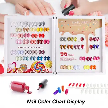 96 Colors Nail Tips Display Book DIY Nail Art Showing Shelf Gel Nail Polish Color Card Chart Painting Display For Nail Salon
96 Colors Nail Tips Display Book DIY Nail Art Showing Shelf Gel Nail Polish Color Card Chart Painting Display For Nail Salon