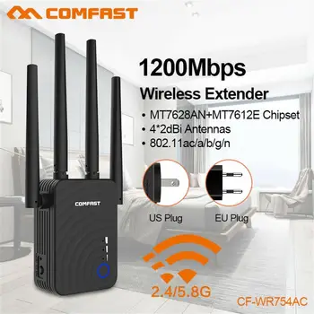 COMFAST Dual Band 1200Mbps WiFi Repeater Wireless Range Extender Booster Network 4x2 High Performance Antennas 0926
COMFAST Dual Band 1200Mbps WiFi Repeater Wireless Range Extender Booster Network 4x2 High Performance Antennas 0926