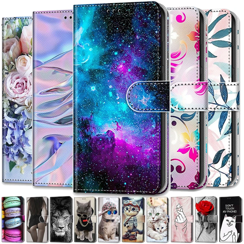 Чехол-книжка для Samsung Galaxy A02 A 02 A022 SM-A022F A022M кожаный с забавным рисунком | Мобильные
