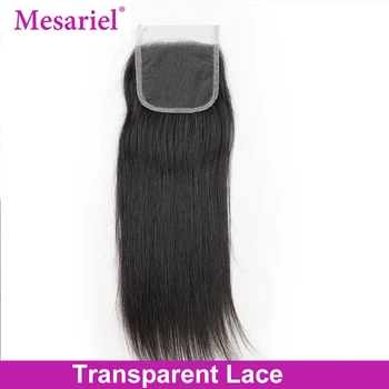 Mesariel Brazilian Straight Human Hair Transparent Lace Closure 4X4 Natural Color Non-Remy Hair Weaving 1PC/Lot Free Shipping
Mesariel Brazilian Straight Human Hair Transparent Lace Closure 4X4 Natural Color Non-Remy Hair Weaving 1PC/Lot Free Shipping