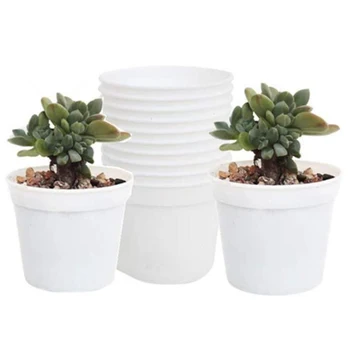 Round Flower Pots with Drainage Holes Mini Flower Pots, Suitable for Transplanting Nursery Seedlings (White 40)
Round Flower Pots with Drainage Holes Mini Flower Pots, Suitable for Transplanting Nursery Seedlings (White 40)
