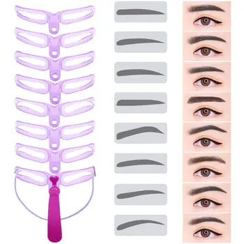 8pcs\set Eyebrow Stencils Reusable Eyebrow Shaping Brow Template DIY Eye Brow Drawing Guide Template Card Model Makeup Tools
8pcs\set Eyebrow Stencils Reusable Eyebrow Shaping Brow Template DIY Eye Brow Drawing Guide Template Card Model Makeup Tools