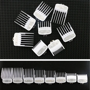 8PCS Universal Limit Comb Electric Hair Clipper Caliper Positioning Comb 1.5/ 3/4.5/6/10/13/16/19/22/25mm Metal Clip Set G0408
8PCS Universal Limit Comb Electric Hair Clipper Caliper Positioning Comb 1.5/ 3/4.5/6/10/13/16/19/22/25mm Metal Clip Set G0408