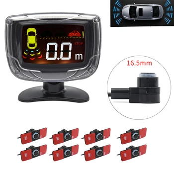 Parktronik 8 Sensors Front Rear Parking Sensor with LCD display Backup Buzzer Alarm 16.5mm Original Sensor
Parktronik 8 Sensors Front Rear Parking Sensor with LCD display Backup Buzzer Alarm 16.5mm Original Sensor