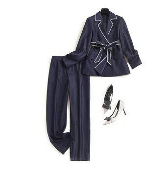 High Quality Designers Women Autumn Suit Elegant Office Lady Outfits Long Sleeve Blazer and Pants 2 Piece Matching Set
High Quality Designers Women Autumn Suit Elegant Office Lady Outfits Long Sleeve Blazer and Pants 2 Piece Matching Set