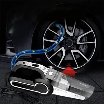 4 in 1 Car Handheld Vacuum Cleaner with Digital Tire Inflator Pump Pressure Gauge LED Light Vacuum Cleaner For Home Auto Car
4 in 1 Car Handheld Vacuum Cleaner with Digital Tire Inflator Pump Pressure Gauge LED Light Vacuum Cleaner For Home Auto Car