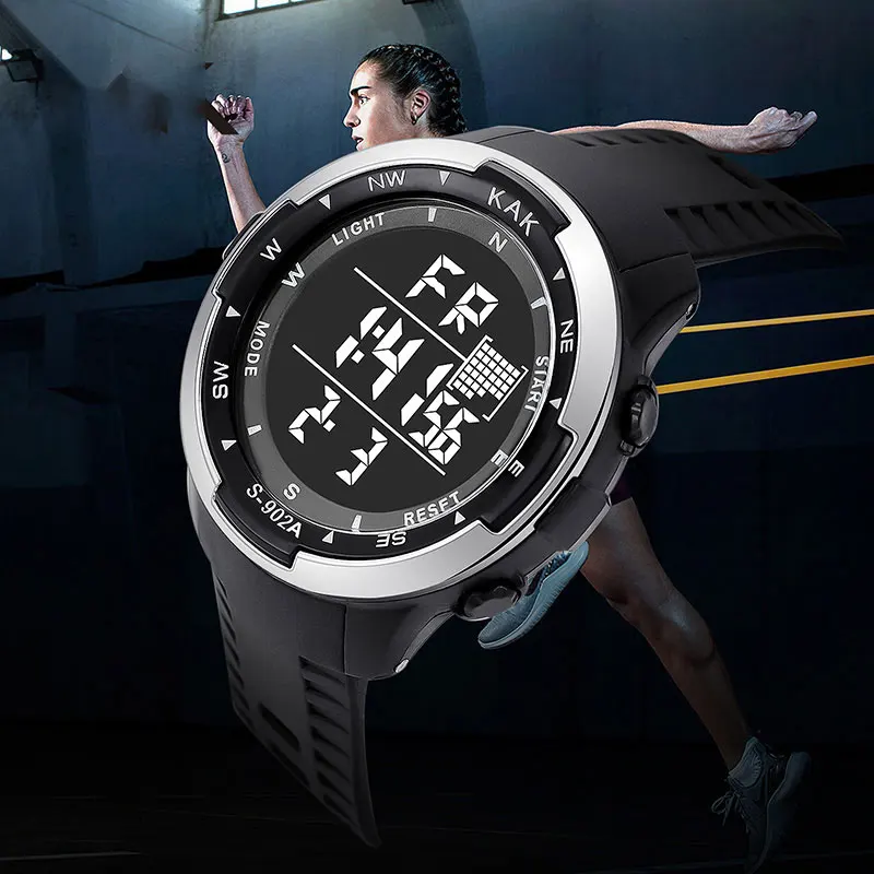 Outdoor Sports Electronic Watch Waterproof Tactical Watch Led Backlight Digital Wristwatches
Outdoor Sports Electronic Watch Waterproof Tactical Watch Led Backlight Digital Wristwatches