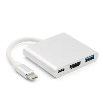 USB Type C To HDMI USB 3.0 Charging Adapter Converter USB-C 3.1 Hub Adapter for MacBook Pro Pixel Huawei Mate10
USB Type C To HDMI USB 3.0 Charging Adapter Converter USB-C 3.1 Hub Adapter for MacBook Pro Pixel Huawei Mate10