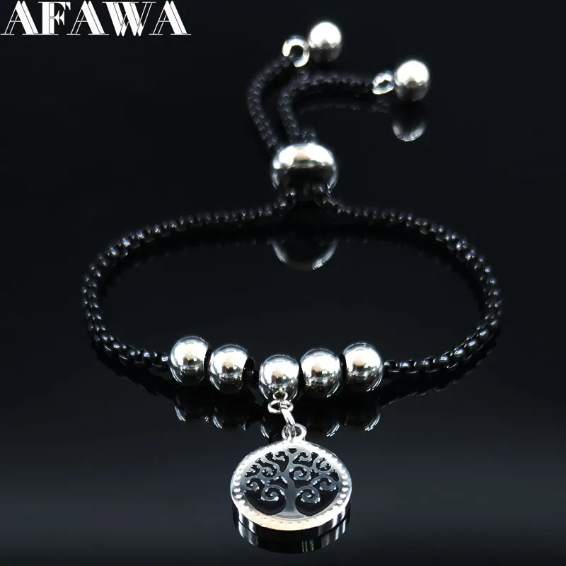 2019 Fashion Tree of Life Stainless Steel Chain Bracelet for Women Black Color Bracelets Bangles Jewelry arbol de la vida B18498
2019 Fashion Tree of Life Stainless Steel Chain Bracelet for Women Black Color Bracelets Bangles Jewelry arbol de la vida B18498