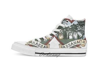 Sassanach Custom Casual High Top lace-up Canvas shoes sneakers Drop shipping
Sassanach Custom Casual High Top lace-up Canvas shoes sneakers Drop shipping