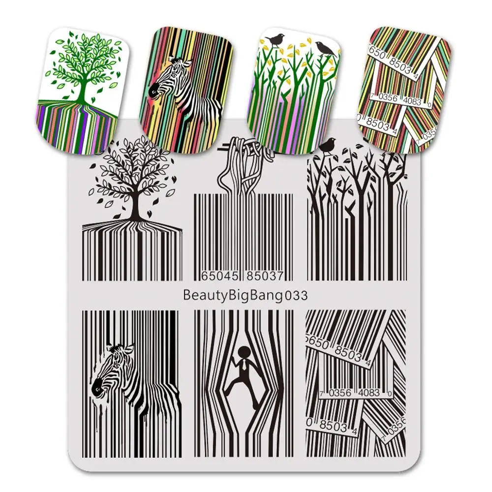 Beauty Big Bang Stamping Plate Bar Code Zebra Striped Funny Noodles Image for Nail Art Polish Stainless Steel Stamping Plates
Beauty Big Bang Stamping Plate Bar Code Zebra Striped Funny Noodles Image for Nail Art Polish Stainless Steel Stamping Plates