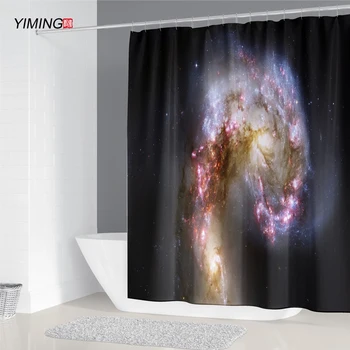 YIMING Color Nebula Cosmic Starry Print Mildew Bathroom Decoration Curtain Waterproof Washable With Hook Curtain 180*200cm
YIMING Color Nebula Cosmic Starry Print Mildew Bathroom Decoration Curtain Waterproof Washable With Hook Curtain 180*200cm