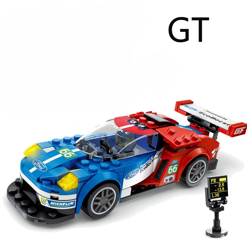 Sembo Speed Champions Technic City Vehicles Super Racers Sports Racing Car Model Building Blocks Toys For Kids