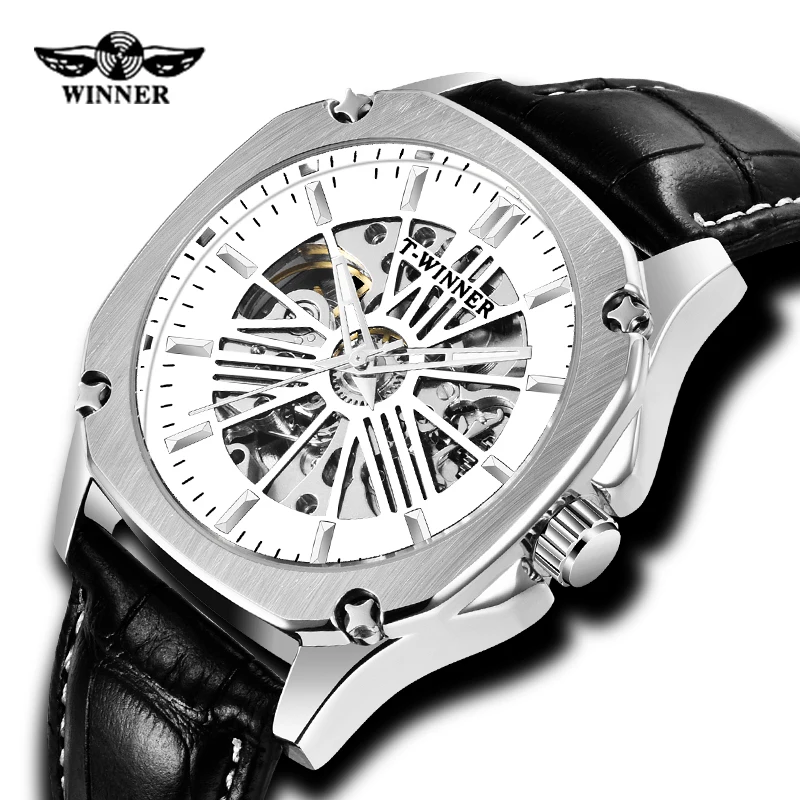 Fashion Brand WINNER Men Automatic Watch Hollow Skeleton Leather Wrist Watch Male Business Mechanical Waterproof Clock Dropship
Fashion Brand WINNER Men Automatic Watch Hollow Skeleton Leather Wrist Watch Male Business Mechanical Waterproof Clock Dropship