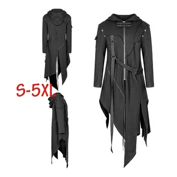 Men's Zipper Trench Asymmetrical Hoodie Jacket Retro Punk Style Irregular Party Outwear For Men Cappotto
Men's Zipper Trench Asymmetrical Hoodie Jacket Retro Punk Style Irregular Party Outwear For Men Cappotto