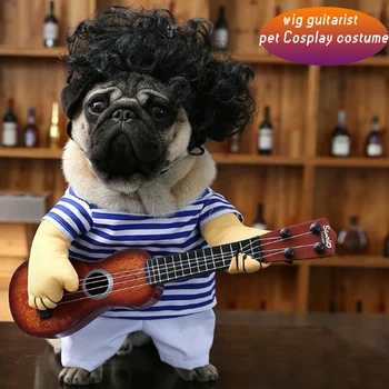 Dogs Halloween Clothes Guitarist Pet-Dog Costumes Party Makeup Cloth Puppy Cosplay Uniform Outfit For Small Medium Pet Dog&Cats
Dogs Halloween Clothes Guitarist Pet-Dog Costumes Party Makeup Cloth Puppy Cosplay Uniform Outfit For Small Medium Pet Dog&Cats
