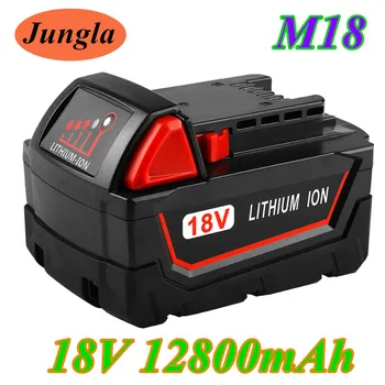 18V 12800mAh Li-ion Tool Battery for Milwaukee M18 48-11-1815 48-11-1850 2646-20 2642-21CT Repalcement M18 Battery
18V 12800mAh Li-ion Tool Battery for Milwaukee M18 48-11-1815 48-11-1850 2646-20 2642-21CT Repalcement M18 Battery