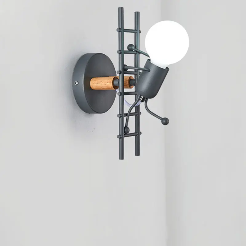 Nordic wall lamp bedroom creative personality lamp little man climb stair wall light corridor children's room bedside lamp
Nordic wall lamp bedroom creative personality lamp little man climb stair wall light corridor children's room bedside lamp