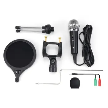 X-1 Computer karaoke voice microphone mobile phone microphone condenser microphone bracket set
X-1 Computer karaoke voice microphone mobile phone microphone condenser microphone bracket set