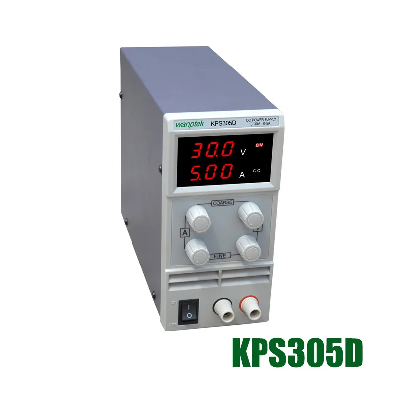 

305D Adjustable High precision double LED display switch DC Power Supply protection function 0-30V/0-5A 110V-230V 0.1V/0.01A EU