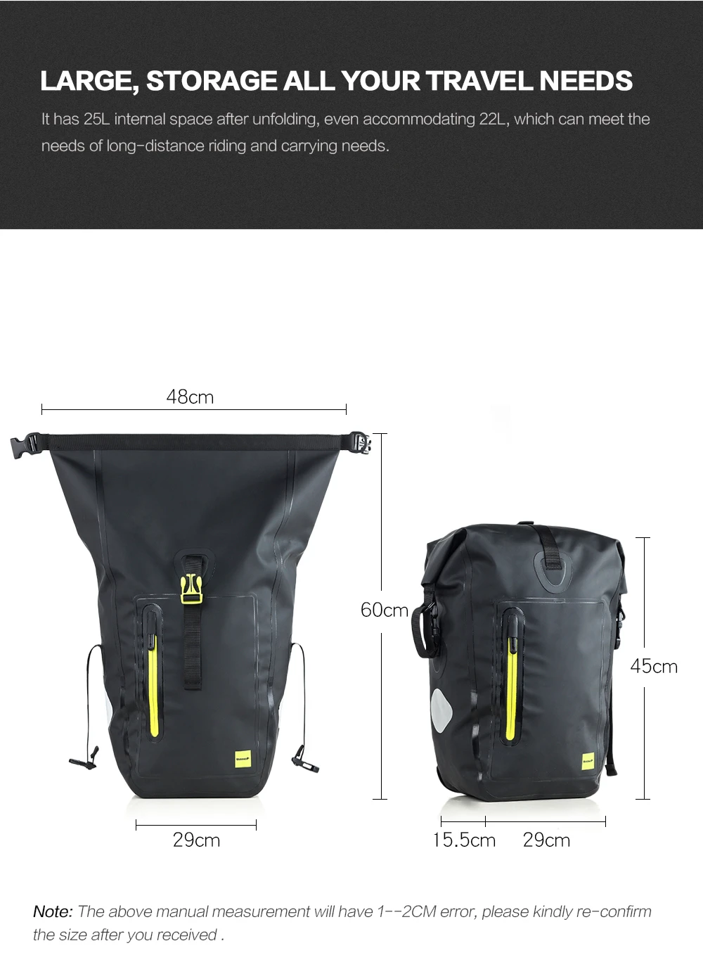 Waterproof cycling bike pannier bag (6)