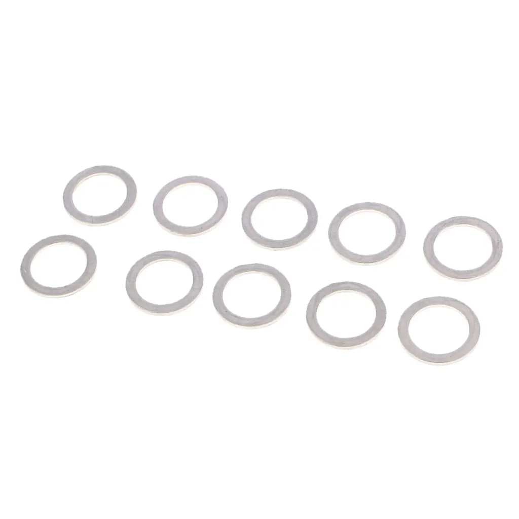 Aluminum Oil Drain Plug Gasket for Kia 21513-23001 - Fits M14, Pack of 10 Aluminum Oil Drain Plug Gasket for Kia 21513-23001 - Fits M14, Pack of 10