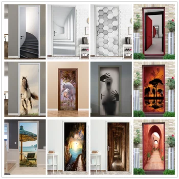 2Pcs / Set Stair Door Sticker Black Stick Wallpaper Geometric Waterproof Renovation Poster Stickers On Doors Decals Home Decor
2Pcs / Set Stair Door Sticker Black Stick Wallpaper Geometric Waterproof Renovation Poster Stickers On Doors Decals Home Decor