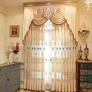 Custom Semi-Shading Chenille Hollow Embroidered Curtain Fabric Left and Right Biparting Open Curtians for Living Room Bedroom
Custom Semi-Shading Chenille Hollow Embroidered Curtain Fabric Left and Right Biparting Open Curtians for Living Room Bedroom
