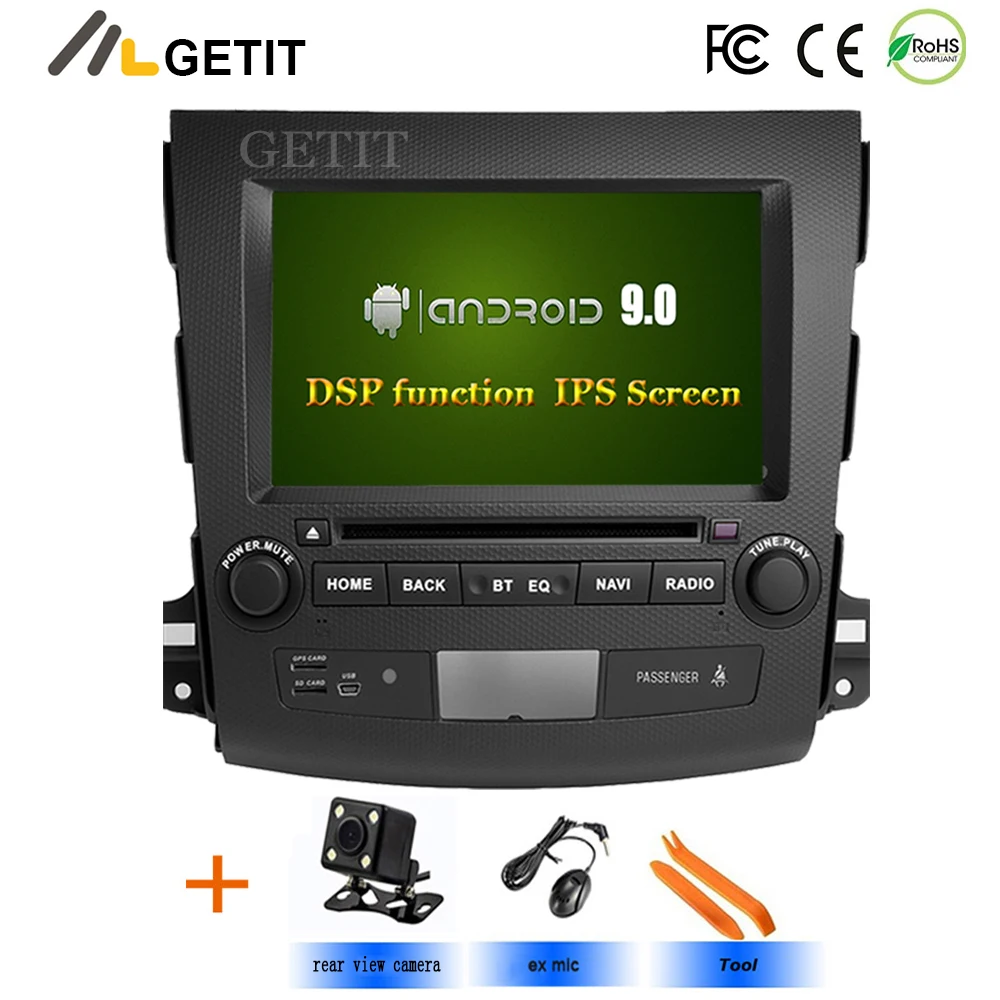 

DSP IPS android 10 2din car dvd for Mitsubishi Outlander 3 2014 Peugeot 4007 Citroen C-Cross radio gps navigation accessories