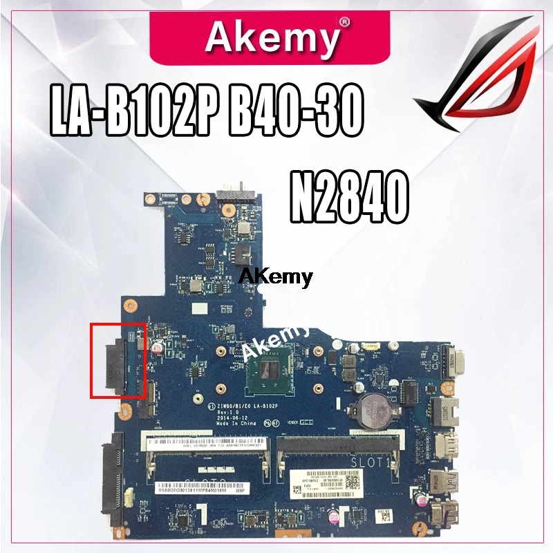 NEW LA-B102P ZIWB0/B1/E0 LAPTOP MOTHERBOARD FOR LENOVO B40-30 motherboard with N2840 CPU no fingerprint connector tested 100% 
NEW LA-B102P ZIWB0/B1/E0 LAPTOP MOTHERBOARD FOR LENOVO B40-30 motherboard with N2840 CPU no fingerprint connector tested 100%