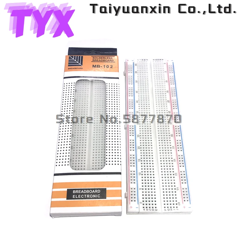 MB102 Breadboard Protoboard PCB BreadBoard Mini Universal Test 830 Point Solderless DIY Bread Board Test Develop for Arduino
MB102 Breadboard Protoboard PCB BreadBoard Mini Universal Test 830 Point Solderless DIY Bread Board Test Develop for Arduino
