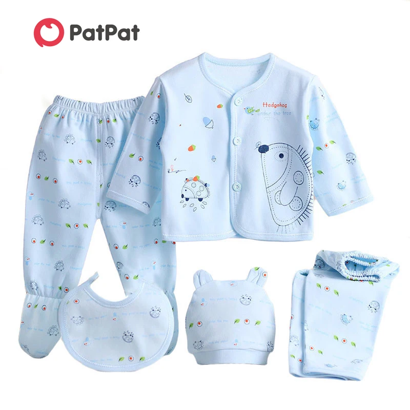 PatPat 2020 New Spring and Autumn 5-piece Hedgehog Print Top and Pants Set for Newborn Baby Sets Clothes
PatPat 2020 New Spring and Autumn 5-piece Hedgehog Print Top and Pants Set for Newborn Baby Sets Clothes