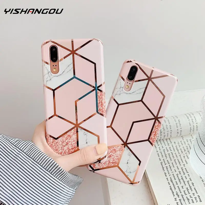 Luxury IMD Rubber Soft Plating Case Cover For Huawei P30 P20 Pro Mate 20 Lite Geometry Marble Phone Case For Huawei Nova 5Pro 4E
Luxury IMD Rubber Soft Plating Case Cover For Huawei P30 P20 Pro Mate 20 Lite Geometry Marble Phone Case For Huawei Nova 5Pro 4E