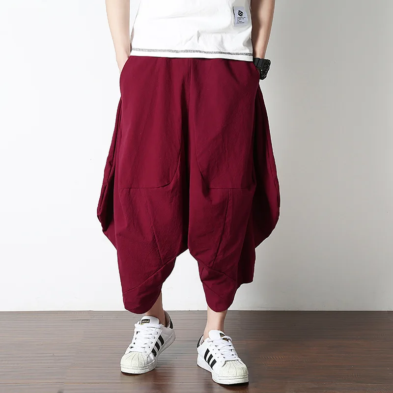 2020 Summer New Style Chinese-style Cotton Linen Men Casual Capri Pants Large Size Fashion Flax Low Crotch Baggy Pants Men's
2020 Summer New Style Chinese-style Cotton Linen Men Casual Capri Pants Large Size Fashion Flax Low Crotch Baggy Pants Men's