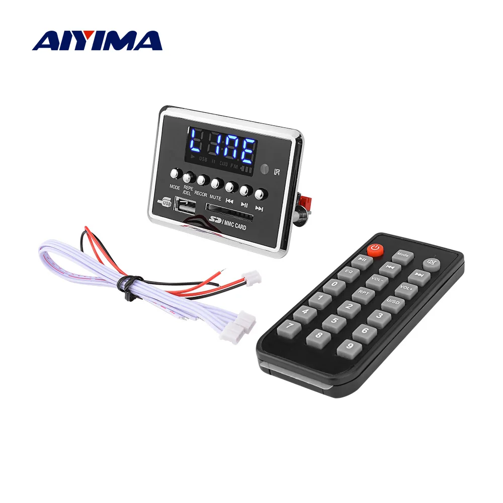 AIYIMA Bluetooth 5.0 MP3 Audio Decoder Board WAV WMA FLAC APE Decoding Support AUX FM Radio Recording DIY Sound Speaker DC3.7-5V
AIYIMA Bluetooth 5.0 MP3 Audio Decoder Board WAV WMA FLAC APE Decoding Support AUX FM Radio Recording DIY Sound Speaker DC3.7-5V