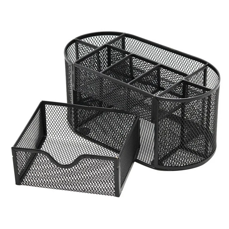 For Metal Desk Organizer Combination Mesh Desktop Pencil Pen Badge Holder Storage Box Stationery Ruler Office School Supplies
For Metal Desk Organizer Combination Mesh Desktop Pencil Pen Badge Holder Storage Box Stationery Ruler Office School Supplies